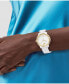 ფოტო #5 პროდუქტის Women's Bold Verso Swiss Quartz White Ceramic Bracelet Watch 39mm