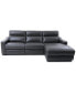 Фото #8 товара Gabrine 3-Pc. Leather Sectional with 1 Power Headrest and Chaise, Created for Macy's