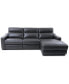 Gabrine 3-Pc. Leather Sectional with 2 Power Headrests & Chaise, Created for Macy's