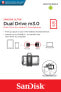SanDisk Ultra Dual m3.0 - 16 GB - USB Type-A / Micro-USB - 3.2 Gen 1 (3.1 Gen 1) - Slide - 5.2 g - Black - Silver - Transparent