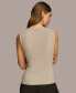 Women's Side-Cinched Sleeveless Crewneck Top
