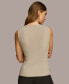 Фото #2 товара Women's Side-Cinched Sleeveless Crewneck Top