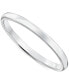 Polished Comfort Fit Wedding Band in Platinum