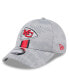 Men's Gray Kansas City Chiefs 2024 Sideline 9FORTY Stretch-Snap Hat