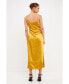 Фото #3 товара Women's Satin Wrap Midi Dress