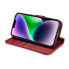 Фото #8 товара Чехол для смартфона ICARER с кожаной крышкой для iPhone 14 Plus красного цвета