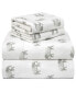 Фото #8 товара Whimsical Printed Flannel Sheet Set, Queen