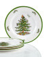 Фото #1 товара Christmas Tree Melamine Salad Plate, Set of 4