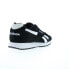 Фото #8 товара Reebok Glide Ripple Mens Black Leather Lifestyle Sneakers Shoes