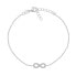 Charming silver bracelet with zircons Infinity BR42W