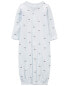 Фото #2 товара Baby Preemie Sailboat Sleeper Gown Preemie (Up to 6lbs)