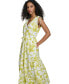 ფოტო #3 პროდუქტის Women's V-Neck Sleeveless Maxi Dress