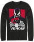 Marvel Men's Classic Venom Tongue out Poster, Long Sleeve T-Shirt Черный, L - фото #1