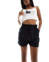 Фото #1 товара Threadbare linen blend tie waist shorts in black