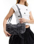 Фото #4 товара Weekday Bow small gathered bag in washed black