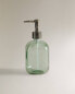 Green bathroom soap dispenser