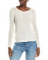 Фото #1 товара Sofiacashmere Pointelle Scoop Neck Cashmere Sweater Women's