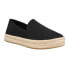 Фото #2 товара TOMS Carolina Espadrille Slip On Womens Black Flats Casual 10020990T-001