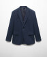 Фото #1 товара Men's 100% Linen Slim-Fit Suit Blazer