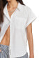 ფოტო #4 პროდუქტის Women's Linen Short-Sleeve Button-Down Shirt