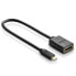 Фото #2 товара Kabel przewód przejściówka HDMI - micro HDMI 20cm czarny