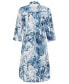 ფოტო #2 პროდუქტის Women's 100% Cotton 3/4 Sleeve Tropic Leaf Print Dress