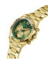 ფოტო #4 პროდუქტის Men's Multi-Function Gold-Tone 100% Steel Watch, 44mm