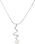 Silver Necklace With Right Pearl JL0449