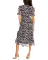 Фото #2 товара Maison Tara Short Sleeve Printed Chiffon Dress Women's
