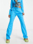 Фото #4 товара COLLUSION flared trouser in blue co-ord