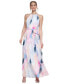 Women's Printed Halter Gown