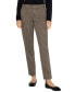 Liverpool Women's Kelsey Mid Rise Plaid Knit Straight-Leg Pants Blk/Tan Check, 0 - фото #1