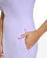 Women's Boat-Neck Elbow-Sleeve Sheath Dress