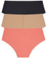 Фото #2 товара Women's 3-Pk. Litewear Cut Anywear Hipster Underwear DK5028BP3