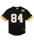 Фото #2 товара Men's Randy Moss Black Minnesota Vikings Retired Player Name Number Mesh Top