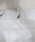 Фото #3 товара Washed Texture Solid Cotton Jacquard 3 Piece Duvet Cover Set, Queen