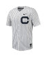 Men's White, Navy Cal Bears Pinstripe Replica Full-Button Baseball Jersey