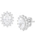 IGI Certified Lab Grown Diamond Oval Halo Stud Earrings (2 ct. t.w.) in 14k White Gold