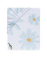 Sweet Daisy 100% Cotton White/Blue Floral Baby Fitted Crib Sheet