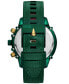 Фото #3 товара Часы Diesel Griffed Green Leather Watch