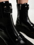 Dr Martens Jetta hi max zip boots in black leather
