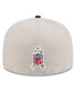 ფოტო #2 პროდუქტის Men's Stone, Navy Dallas Cowboys 2023 Salute To Service 59FIFTY Fitted Hat