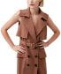 Фото #4 товара Women's Azra Sleeveless Twill Trench Dress