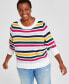 Фото #1 товара Plus Size Novelty Pullover Sweater, Created for Macy's