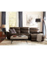 Фото #8 товара Hutchenson 114.5" 3-Pc. Zero Gravity Leather Sectional with 2 Power Recliners and Chaise, Created for Macy's