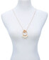 Фото #2 товара T Tahari fall in Love with Florals Pendant Necklace