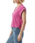 ფოტო #3 პროდუქტის Women's Hester V-Neck Cropped T-Shirt