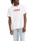 Фото #1 товара Men's Relaxed Fit Box Tab Logo Crewneck T-shirt