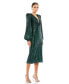 ფოტო #1 პროდუქტის Women's Ieena Sequined Structured Bishop Sleeve Midi Dress