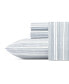 Beaux Stripe Cotton Percale 3-Piece Sheet Set, Twin